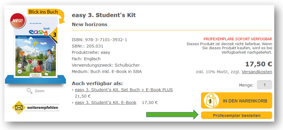 easy 3 prüfexemplar bestellen