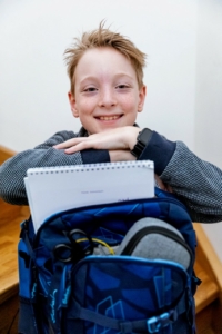 Moritz samt school bag