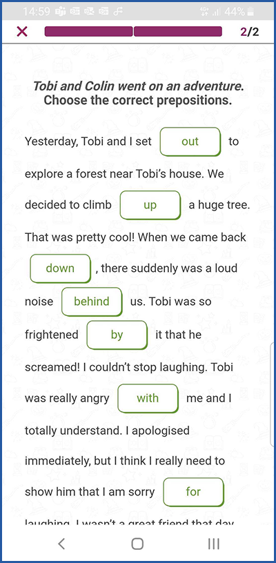 prepositions