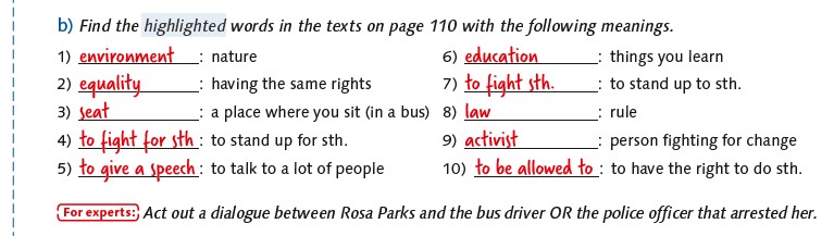 Find the highlighted words
