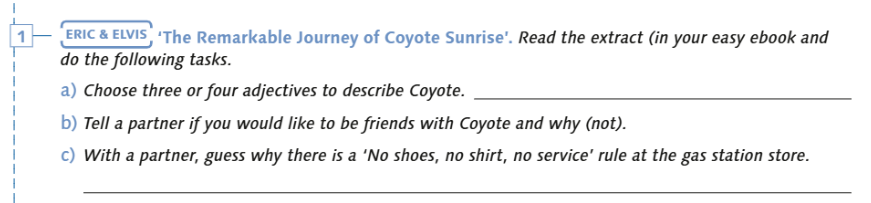 ERIC & ELVIS Aufgabe