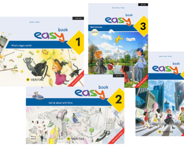 Die Covers der Bände easy 1, 2, 3 und vier.